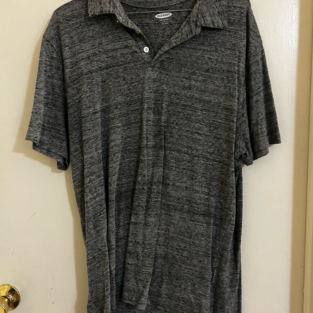 Old Navy Men's Charcoal Polo Shirt